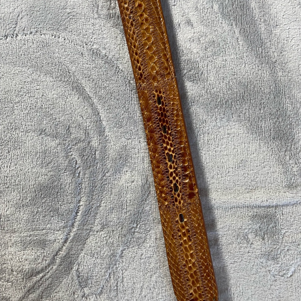 Nocona Tan Snakeskin Belt